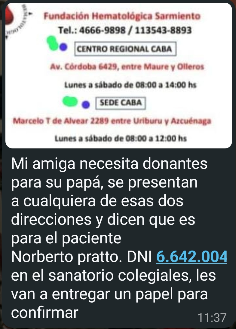 Donantes de sangre